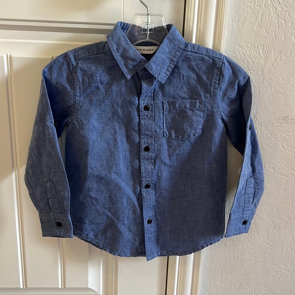 Jamie and Jack | size 3T | Chambray blue dress shirt